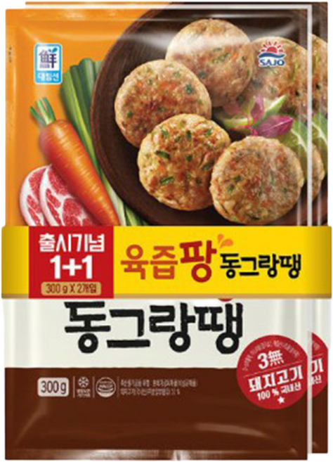 사조대림 육즙팡 동그랑땡 300g x 2, 2개