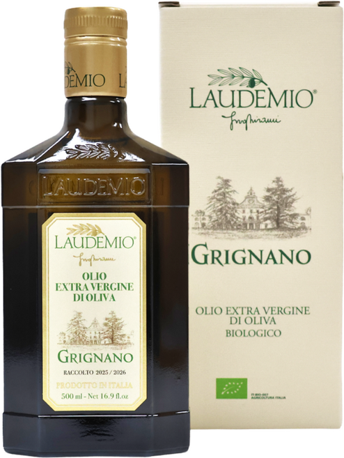 25/26햇올리브 산도 0.13 라우데미오 그리냐노 유기농 엑스트라버진 올리브 오일 100% 이탈리아산, 1개, 500ml