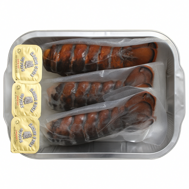 [르메뉴] 랍스터테일 바베큐 박스, 340g 내외(3개), 1개