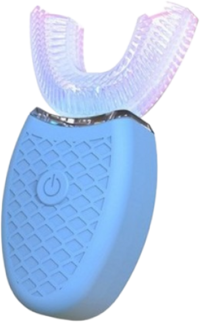 커채 u형 전동칫솔 치아미백기 방수 구강 청결 초음파 스케일링, 기본 충전 블루, 1개, XYQO2