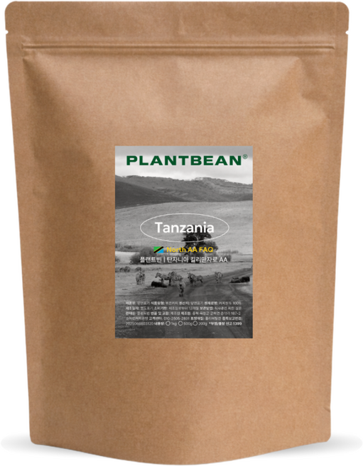 [산미있는] 탄자니아 킬리만자로 AA 원두커피 1kg 중강배전 쌉쌀 너트 밸런스, 1개, 프렌치프레스(굵음)
