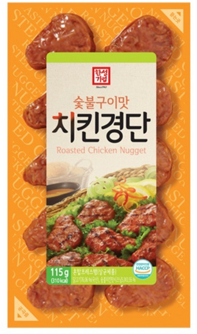 한성 숯불구이맛 치킨경단 115g 냉장, 4개