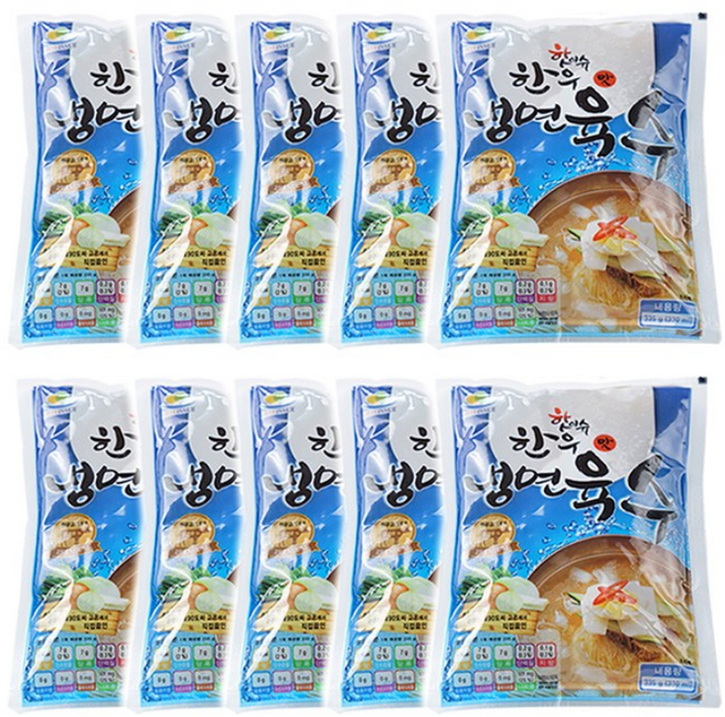 살얼음 동동 한우맛 냉면육수, 10개, 330mg