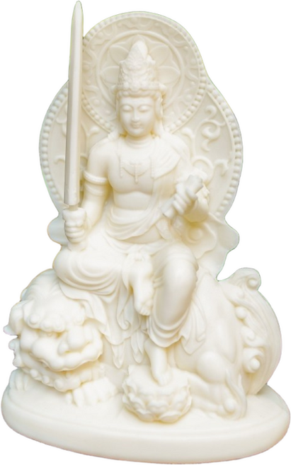 상아과 문수 보현 보살 불상 부처상 부처님 상 가정용, 문수보살, 1개