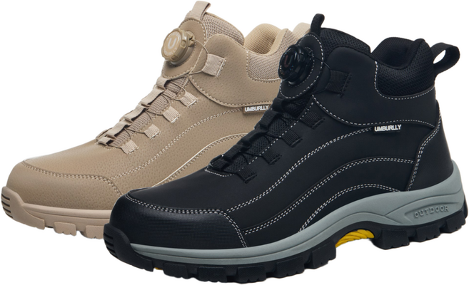 SIISEEN 6인치 남성 안전화 사계절용 다이얼 미끄럼 방지 편안한 작업화U-516