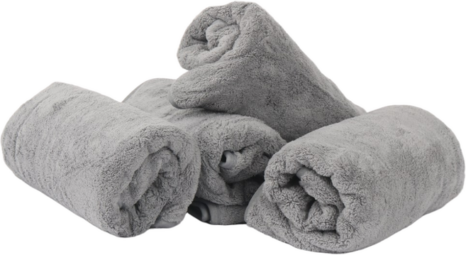 모즈펫 극세사 반려동물 소형견 펫타월 4장 1세트, 1개, 그레이