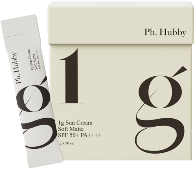 피에이치하비 1그램 선크림 소프트 매트 SPF50+ PA++++ 1gX50개입 스틱형, 50g, 1개