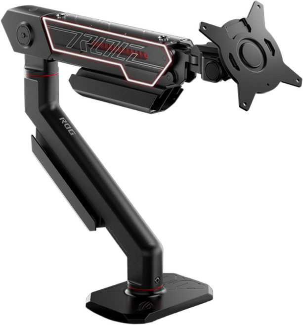 ASUS ROG ERGO AAS01 데스크형 싱글 모니터암, 1개, 블랙