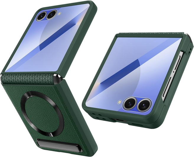 삼성 갤럭시 Z Flip7 풀커버 케이스 텔레스코픽 힌지 보호 내장 강화유리 무선충전 호환