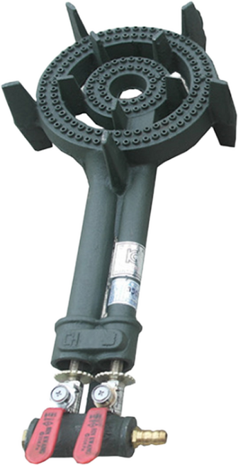 업소용 대흥 주물 버너 쌍관버너 2구 화구 간택기 영업용가스버너 LPG, 쌍관주물버너(내피만)(외피미포함)