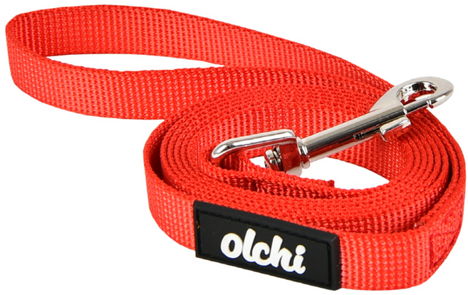 올치 강아지 고양이 콤비 산책 안전 튼튼 리드 줄, 레드, 1개