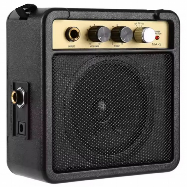 도미노스토리 미니 일렉 기타 앰프 5W 휴대용 MA-5 소형, 미니기타앰프MA-5, 1개
