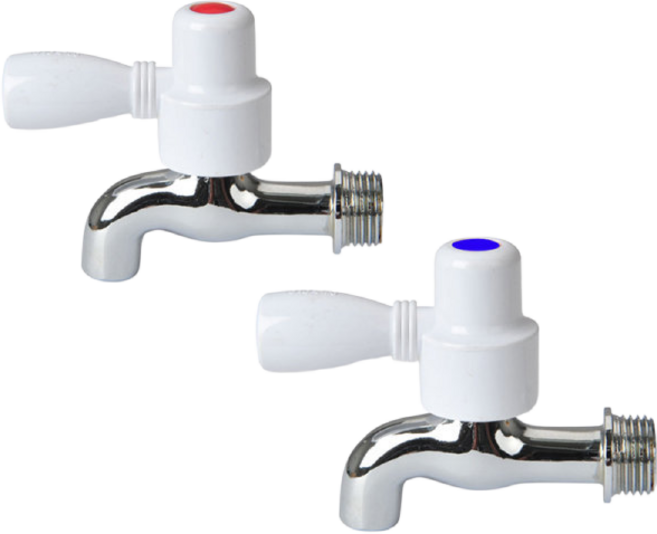 에이스샵 _삼정크린마스터 수도꼭지 커플링 두갈래 십자 온수 냉수, 1개