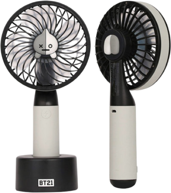 라인프렌즈 우주스타 BT21 VAN 피규어 미니 휴대용 선풍기