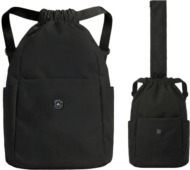 아브라함 파크골프 가방 샤프트커버 백팩, 블랙