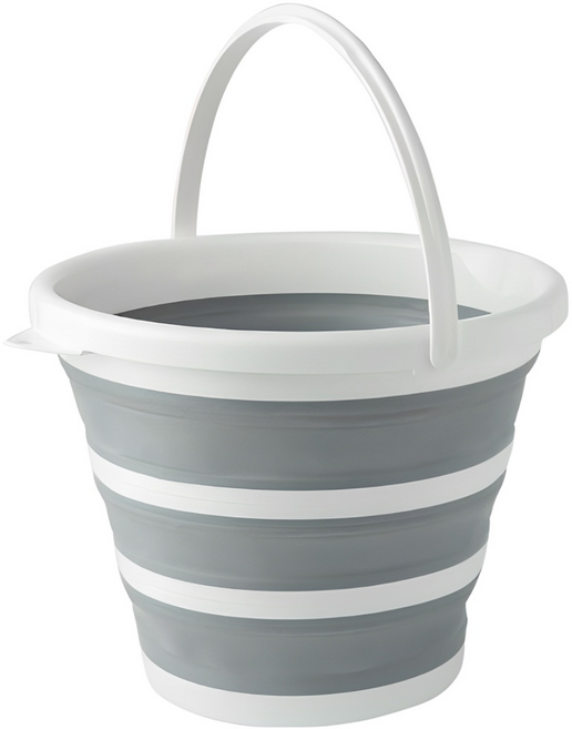 그뤠잇 다용 접이식 버킷 바구니 10리터, 혼합색상, 1개