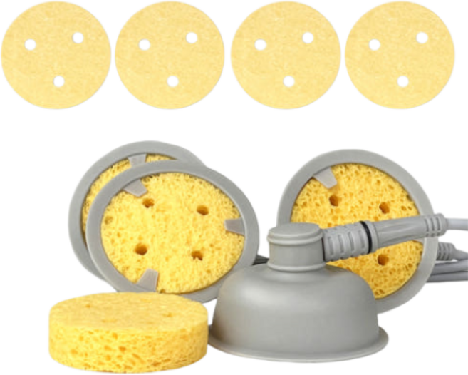 저주파 자극기 ICT 간섭파 스펀지 1조 4개 항균 100%천연펄프 국내생산, 스펀지 5.0cm