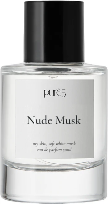PURE5 투명한 머스크 살냄새향 향수 NUDE MUSK, 1개, 18ml - 쿠팡