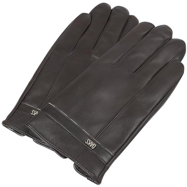 닥스셔츠 [25년FW신상품][선물추천상품] DAKS 로고 장식으로 포인트를 준 심플하면서도 클래식한 남성 양가죽 장갑