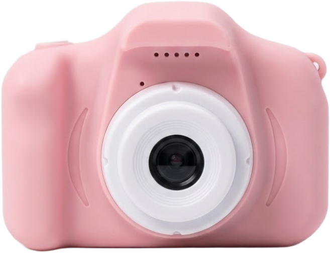 어린이 키즈 미니 디지털 토이카메라 유아 카메라 32GB SD카드 포함 손목스트랩 세트 핑크, 1개, X1HD(분홍색)