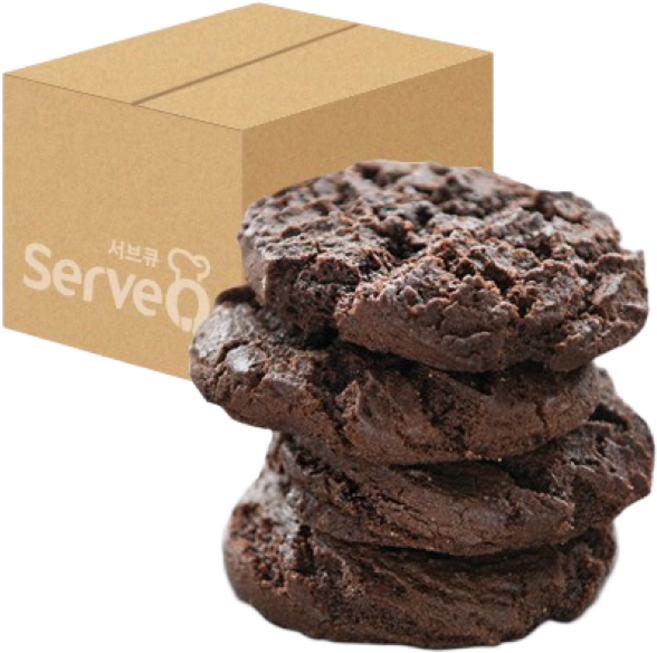 [업소용] 브라우니 코코아 쿠키 생지 40g 800개(4박스), 4박스, 8kg