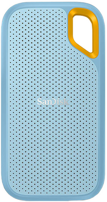 샌디스크 외장SSD Extreme 익스트림 방수 방진 휴대용 포터블 E61, 2TB, 스카이블루