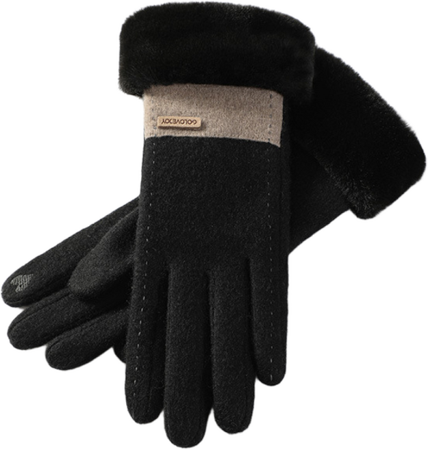 방한 터치 장갑 양손착용 세트