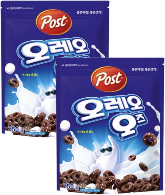 오레오오즈 시리얼, 250g, 2개