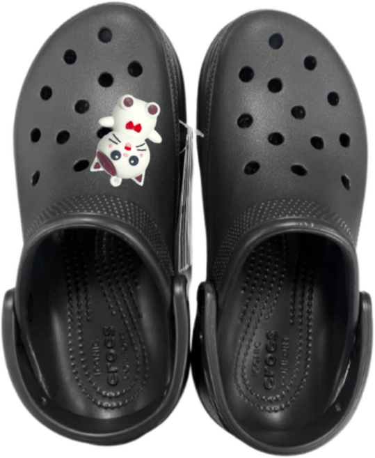 크록스 베이 클로그 206302 여성 샌들 [정품] 고양이 악세사리 포함