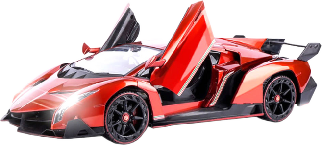 토이게이트 1 : 14 람보르기니 베네노 도어 오픈형 RC카, 베네노 레드, 1개