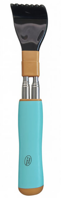 엘스 편안한손잡이조절등긁개/자석지압, 1개, 하늘색