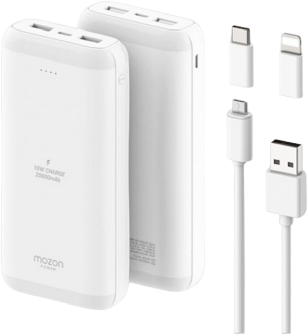 모즈온 5V 2A 보조배터리 20000mAh 10W 2개세트