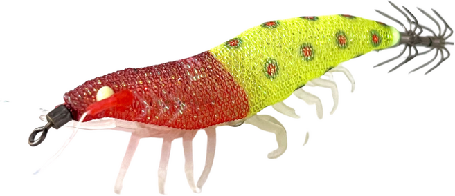 FST 25년 우마이 리얼 새우에기 60mm 전체uv+야광 애기 축광 실리콘 다리 완벽수평 침강 쉬림프 에기 갑오징어 쭈꾸미 한치에기, 3개, 5g, 03번 표적땡땡이