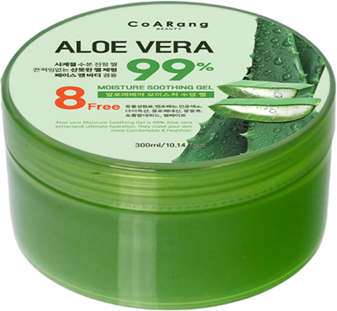 코아랑 알로에베라 99% 모이스처 수딩젤, 5개, 300ml