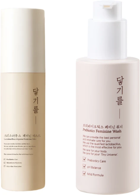 닿기를 페미닌 미스트(30ml) 페미닌 워시(150ml) 질유산균 Y존케어 세트, 1개 - 쿠팡
