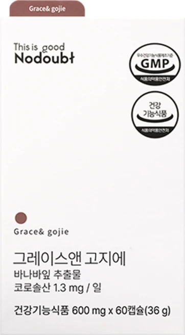 노다웃 바나바잎추출물 체지방관리 GLP-1 유사 작용 그레이스앤 고지에 1박스 Ver.1 / 그래놀라 2봉추가, 1개, 60정 - 쿠팡