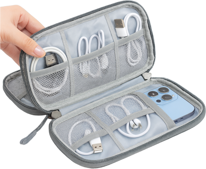 코지플랜 충격케어 방수쉴드 디지털 파우치, 1개, 그레이