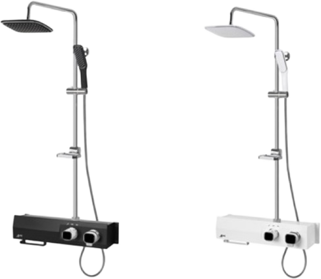 에이원 해바라기샤워기 3700 선반형 샤워 블랙 화이트, 1개