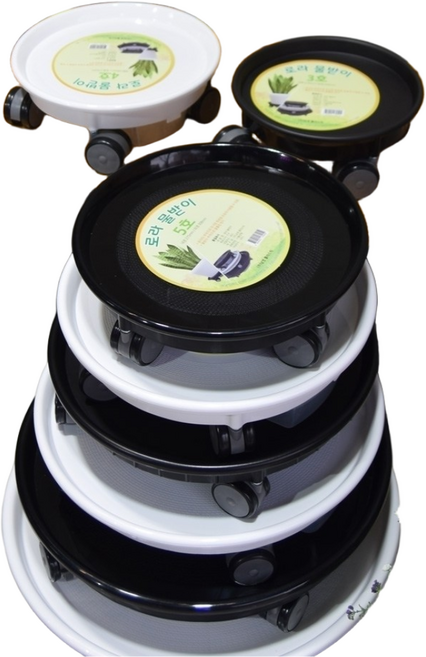 우레탄바퀴 이동식 공기청정기 가습기 받침대 원형 바퀴3호 (내21/외24) 흰색, [정사각]바퀴4호(내29/외33) 검정, 1개