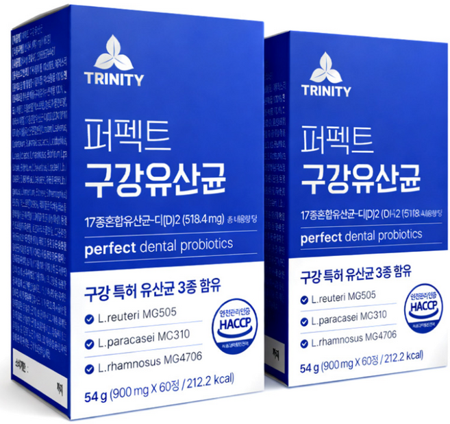 구강유산균M18 닥터파이토 HACCP인증 (옵션90정) / 퍼펙트 구강 유산균, 2개, 60정