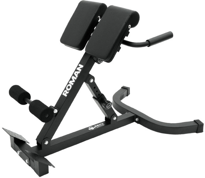 이노이 로만체어 8단 높이조절 5단 각도조절 접이식 하이퍼 백익스텐션, 블랙