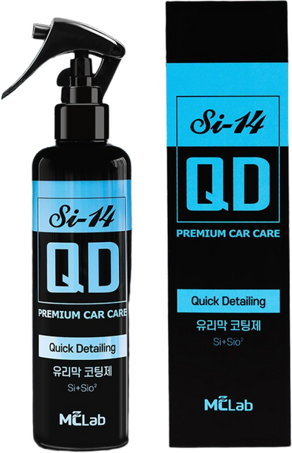MC Lab 유리막코팅제 Si-14 QD 300ml 자동차 퀵디테일러 UV 광태 차량용 셀프 발수 코팅, 1개