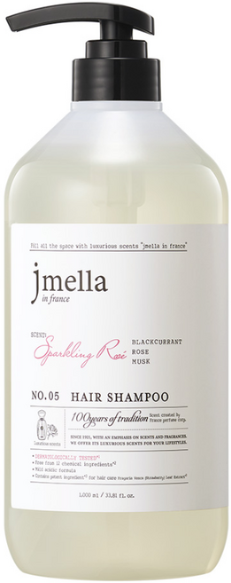 jmella 香氛洗髮精 閃耀玫瑰香, 1瓶, 1L