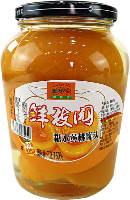(배터짐) 웨샌좡 옛날맛 황도 병조림 중국 복숭아 통조림, 1개, 830g