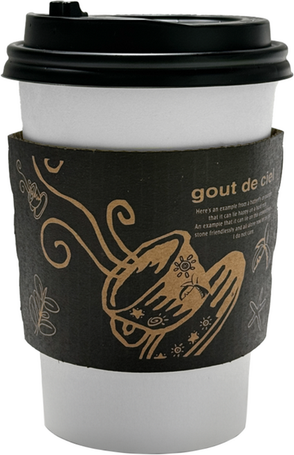 나나커피 10온스 13온스 92파이 일회용컵 커피잔 홀더, 100개, 1개