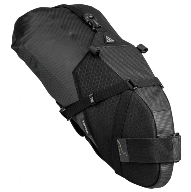 토픽 백로더 안장용 자전거 여행 수납 가방 그래블 MTB, 10L, 블랙