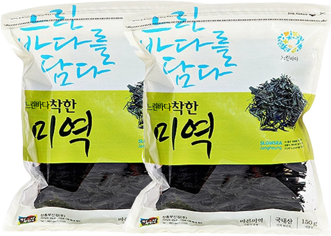 장흥무산김 착한미역 150G, 2개