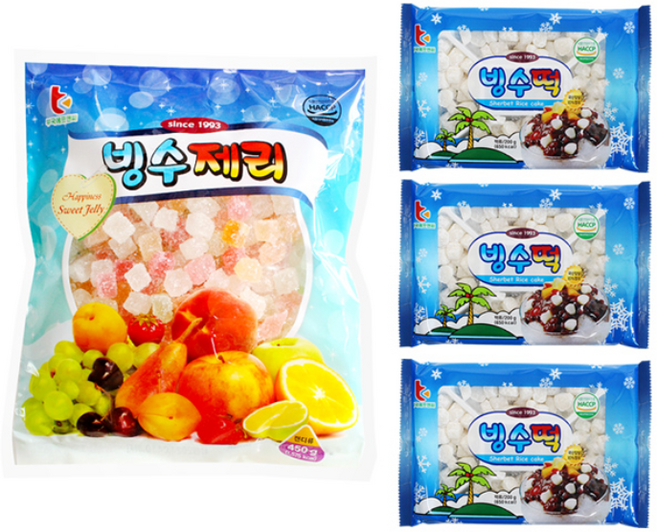 부국 빙수떡 600g +빙수제리 450g
