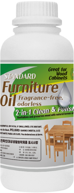 가구 오일 스탠다드 1L (무향 가구광택 목재오일), 1개