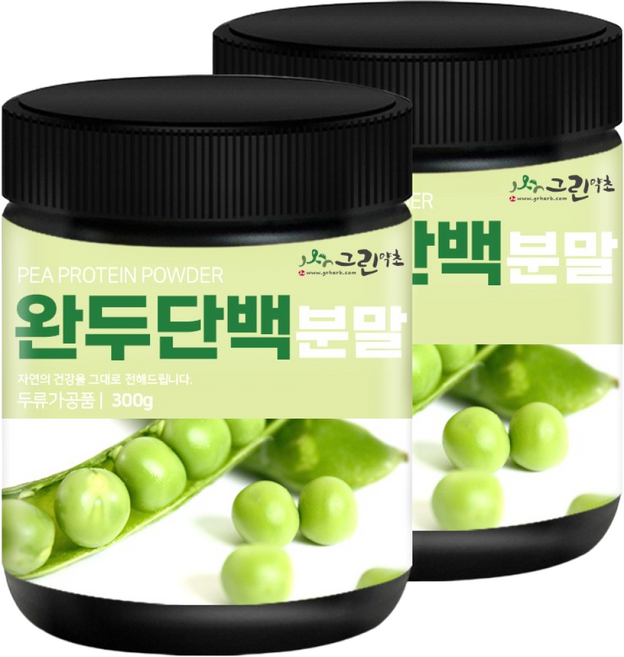 그린약초 완두단백 분말, 300g, 2개